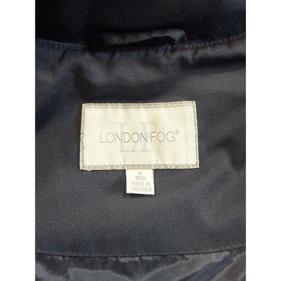 London Fog Women's Trench Coat Jacket Black Size Small - Picture 7 of 8
